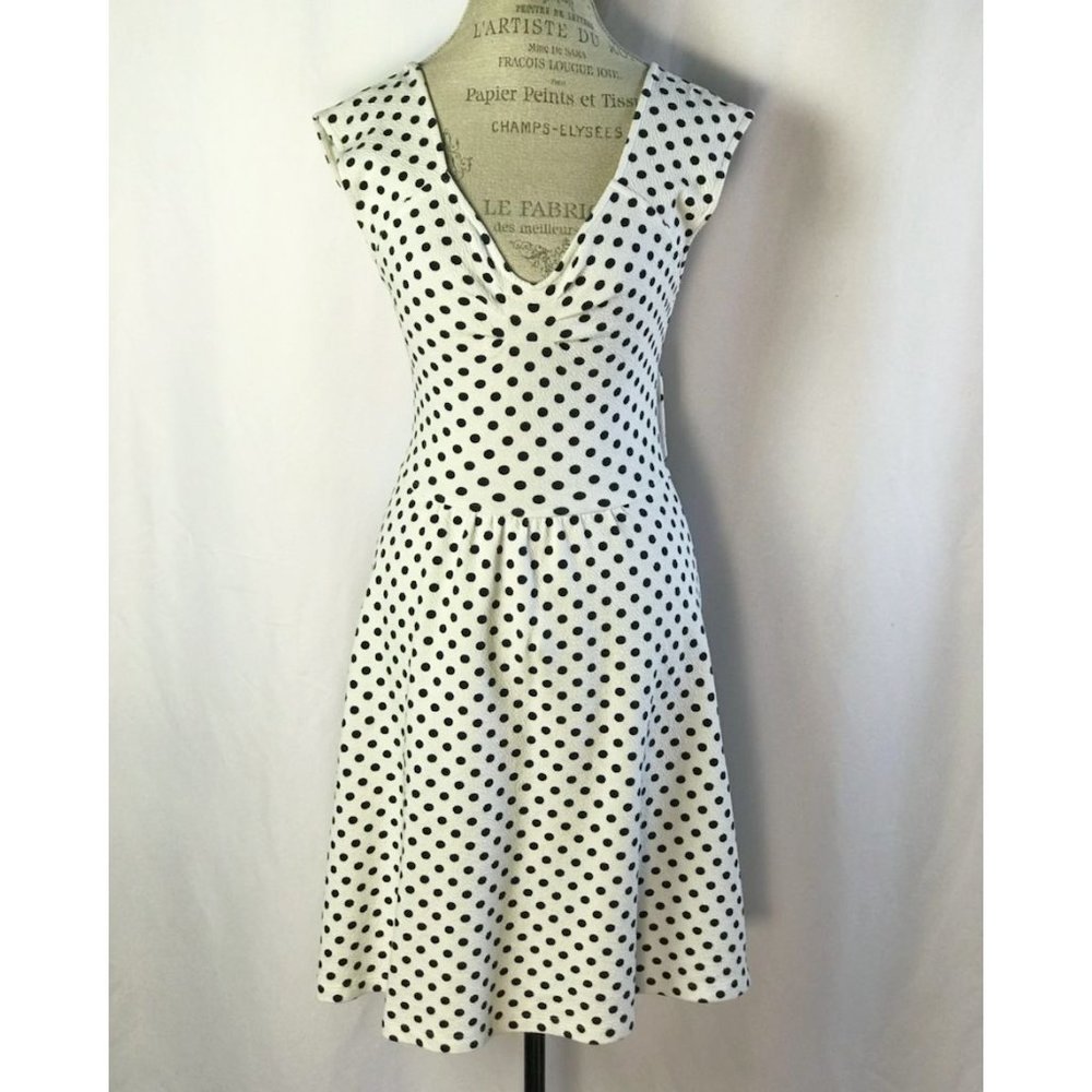 Anthropologie 9-H15 STCL Polka Dot Open Back Dress Size 2